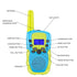 2 Pack Walkie Talkies for Kids with 40 Channels & LED Flashlight & LCD Screen (Blue and Green)