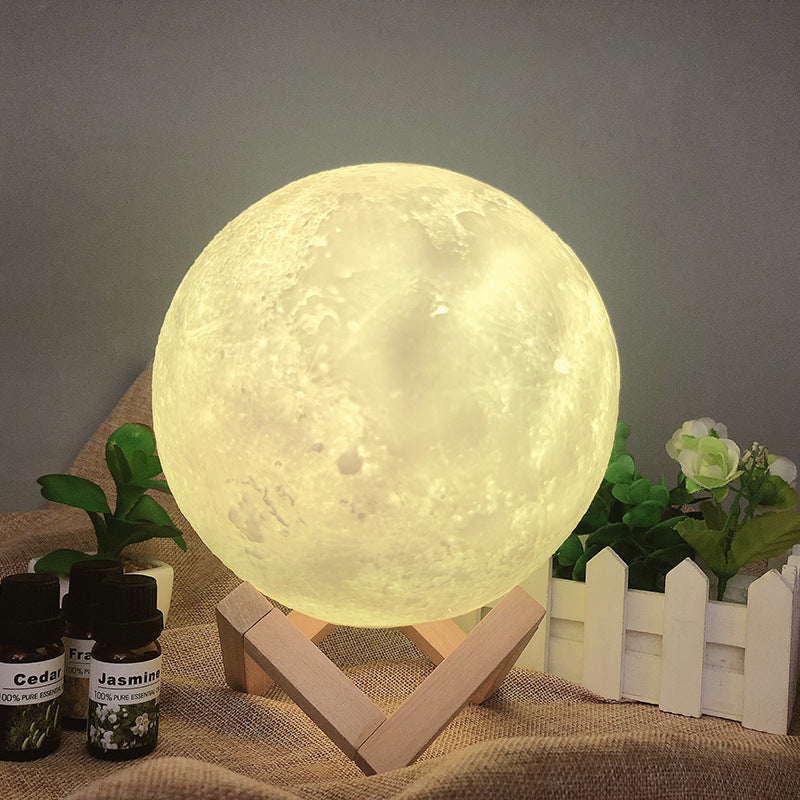 Multi-Colored Moon Lamp 18cm