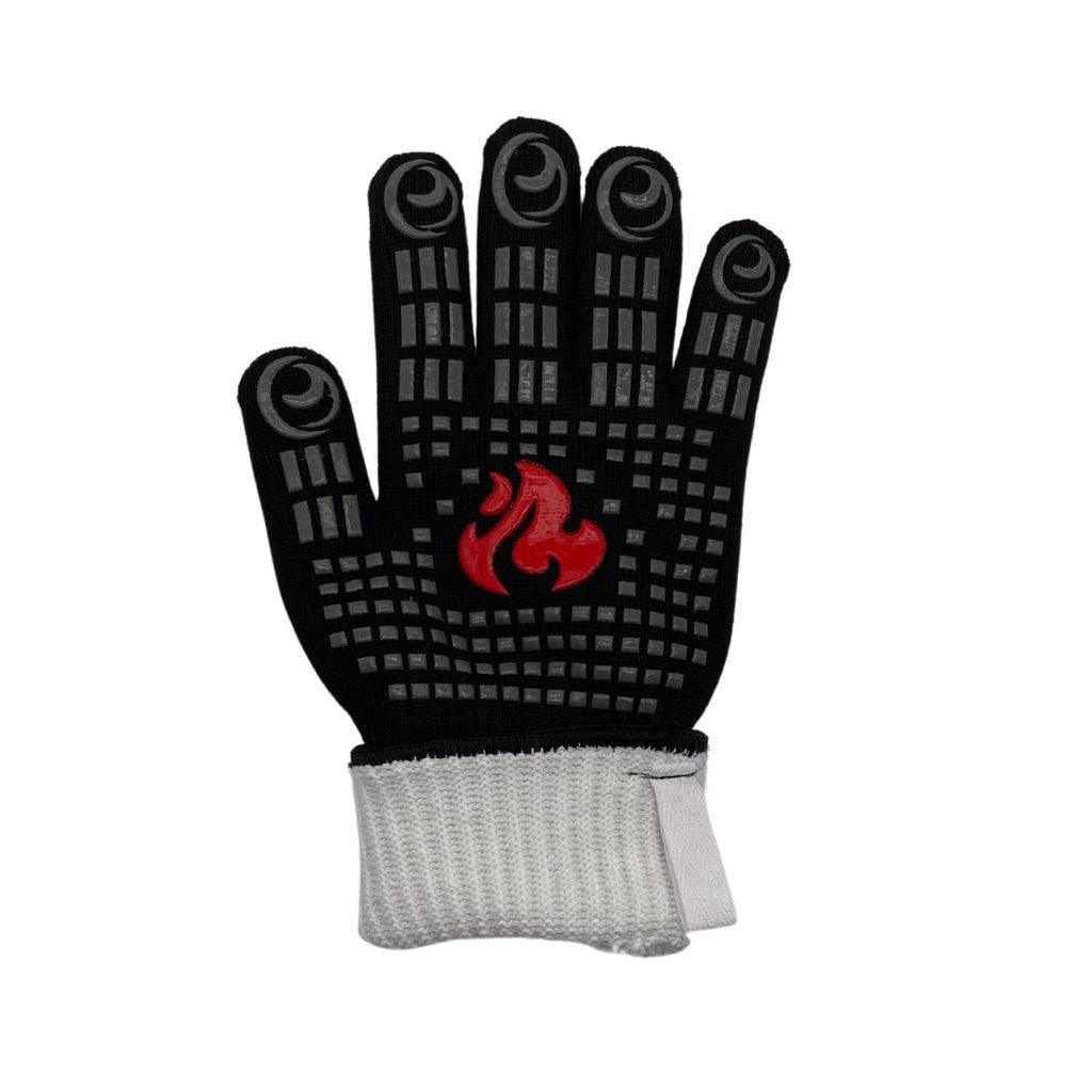 BBQ Grill Gloves 35cm With Non-Slip Silicone, and Long Arm Protection