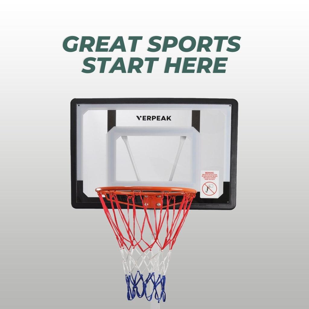 Basketball Hoop Stand 2.1M - 2.60M (White)