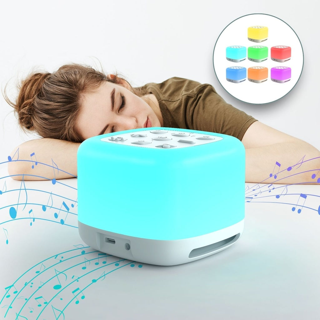 White Noise Machine with Night Light and 40 Soothing Sounds for Sleeping (White)