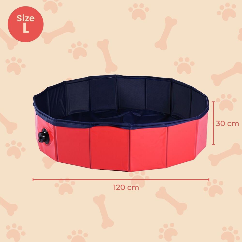 Pet Pool 120cm*30cm Red Circle