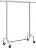 Heavy Duty Clothes Rack on Wheels Metal Chrome Extendable