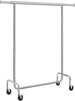 Heavy Duty Clothes Rack on Wheels Metal Chrome Extendable