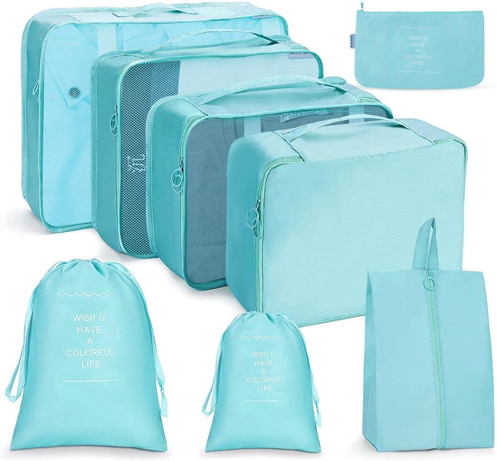 8 Set Travel Packing Cubes (Tiffany Blue) GO-PC-100-DX