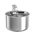 2L Stainless Steel Pet Water Fountain for Cats and Small Dogs