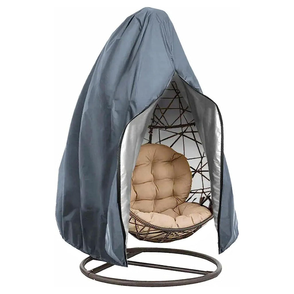 Patio Hanging Chair Cover with Zipper - 115cm D x 190cm H (Grey) NE-HCC-101-TX