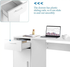 Office Computer Desk with 1 Drawer (White)