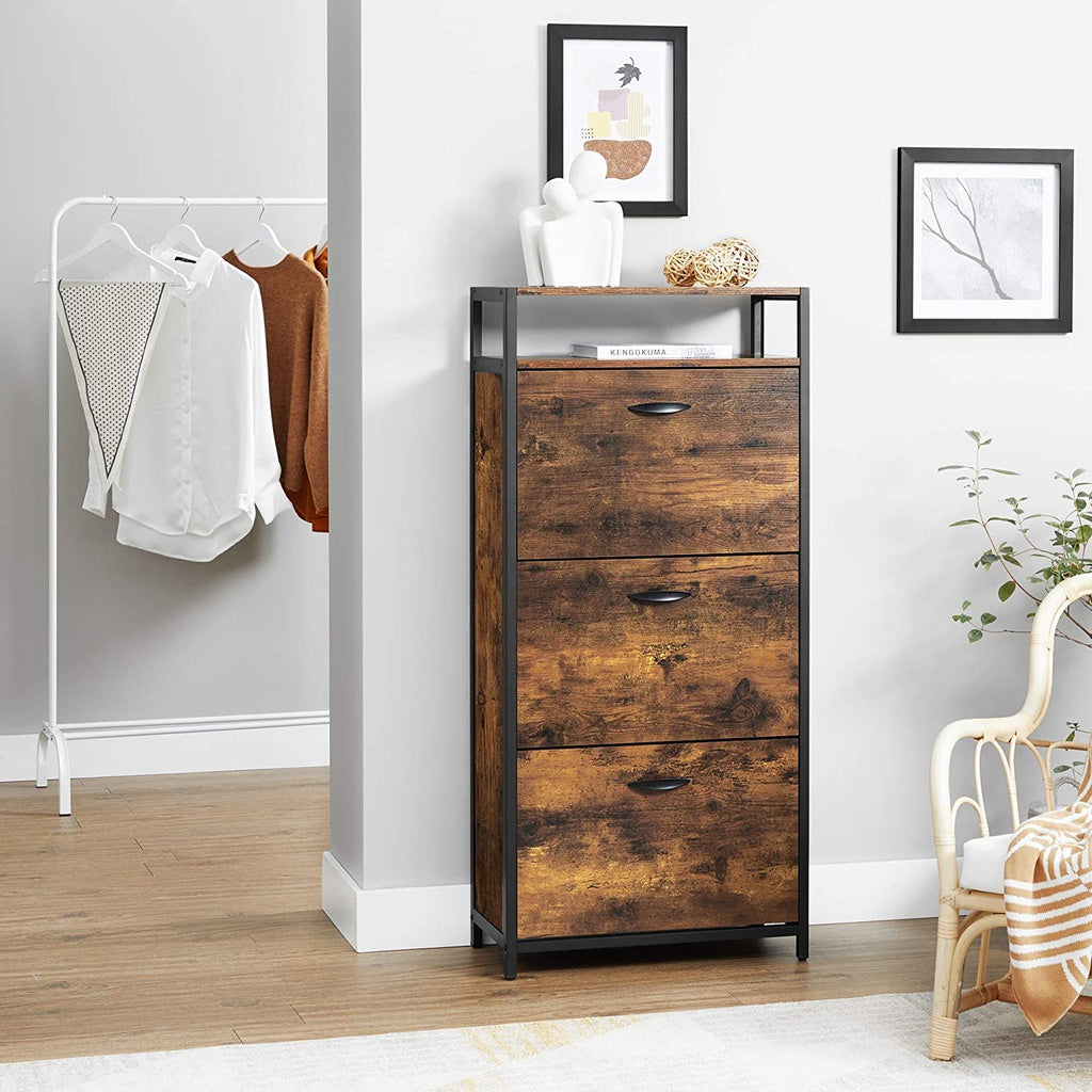 Shoe Cabinet 3 Tier with Shelf