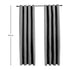 Blackout Window Curtains for Thermal Insulated Room (Set of 2, W132cm x D160cm, Light Grey)