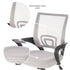 Ergonomic Office Chair with Breathable Mesh Design and Lumbar Back Support (Grey)