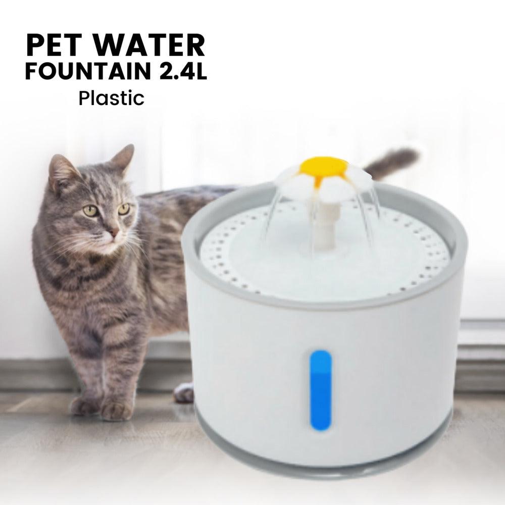 2.4L Automatic Water Fountain Drinking Dispenser And Filter Grey