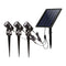 Solar Garden Lights with 3 Set LED Spotlights (Warm White)