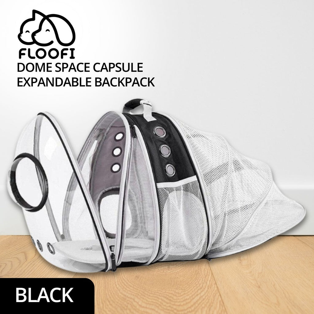 Expandable Space Capsule Backpack - Model 2 (Black)