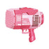 132 Holes Rechargeable Bubbles Machine Gun for Kids (Pink)