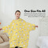 GOMINIMO Hoodie Blanket (Kids Cat yellow)