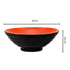 4 Sets (12 Piece) Noodle Soup Bowl Dishware with Matching Spoon and Chopsticks (Red and Black)