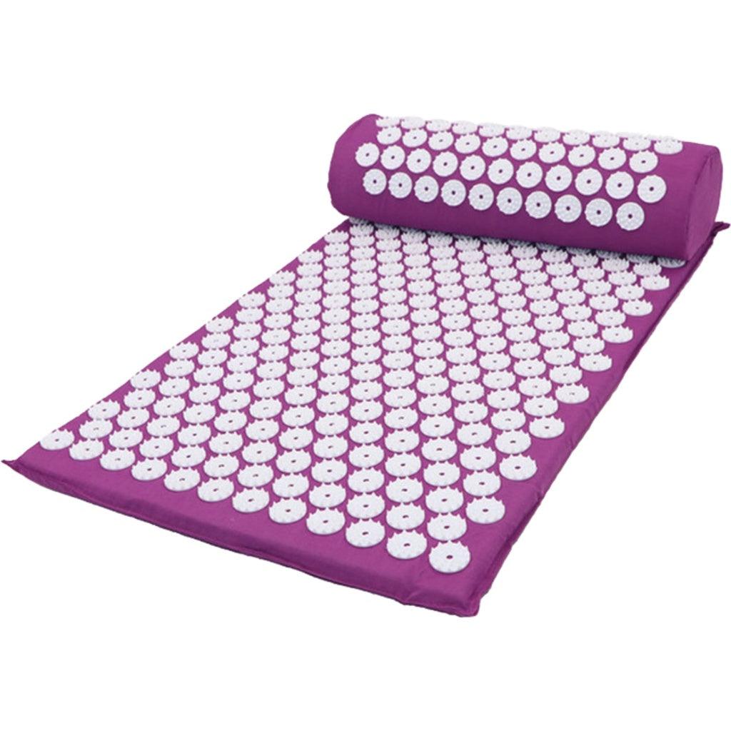 Acupressure Mat & Pillow & Bag (Purple)