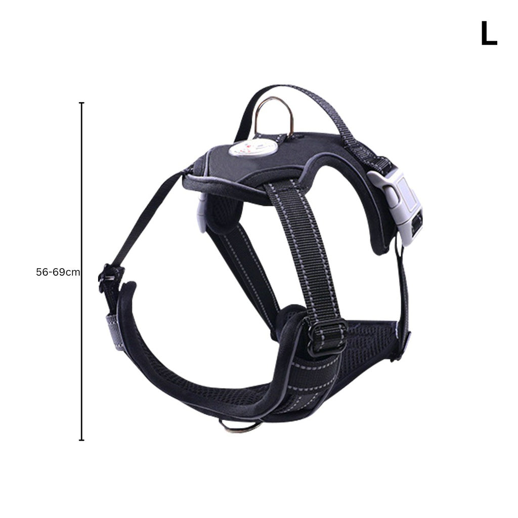 Dog Harness Vest L Size (Black)