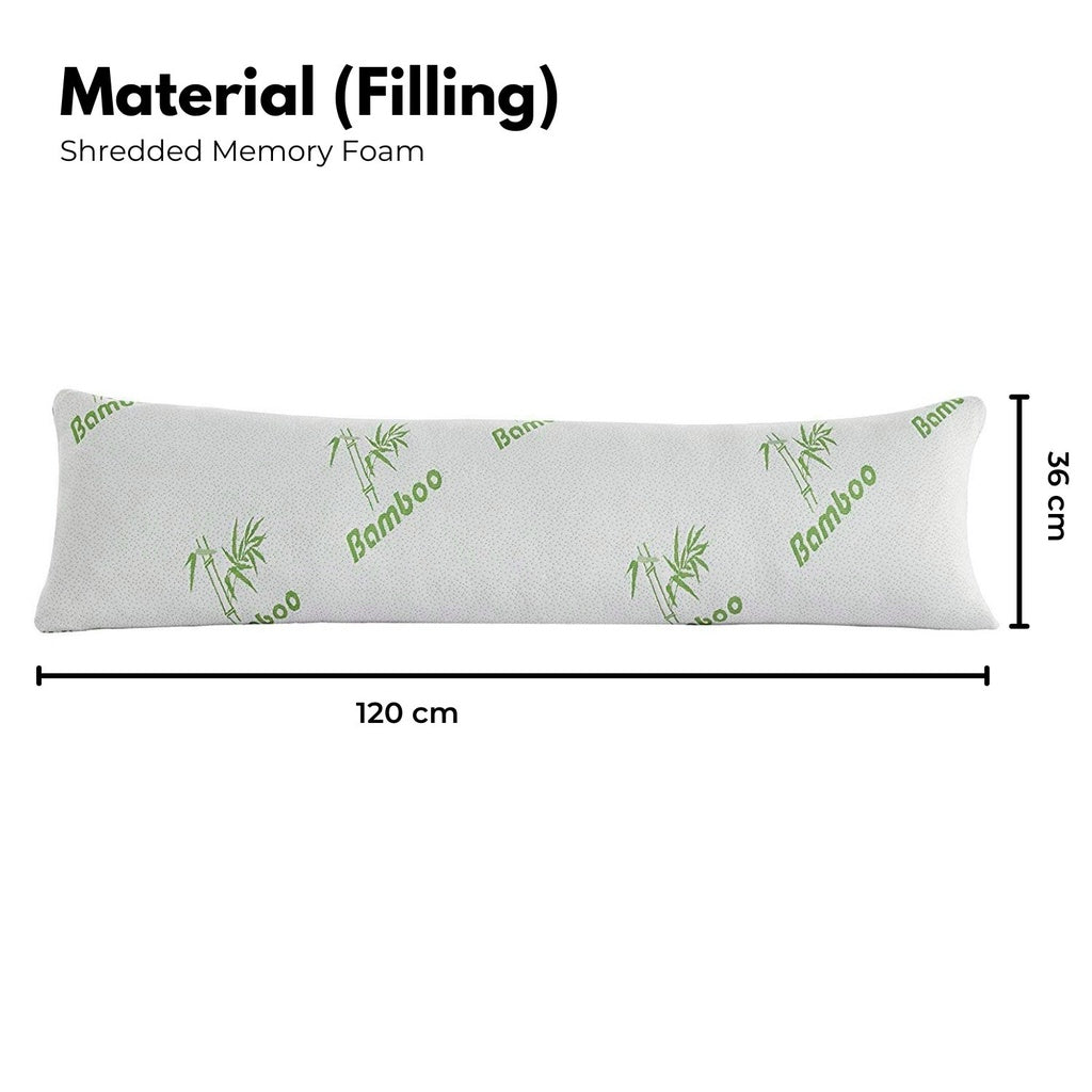 Memory Foam Full Length Body Pillow GO-BP-100-LCH