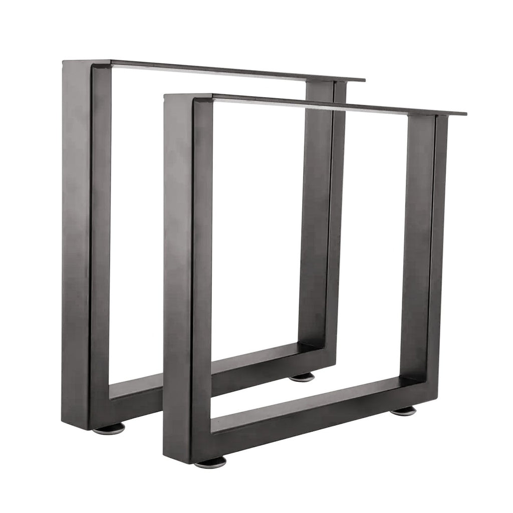 2x Rectangle Iron Table Legs 40 x 30cm (Black) EK-TL-101-LLB