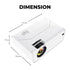 Wifi Video Projector 720P 110 Ansi Lumens, White