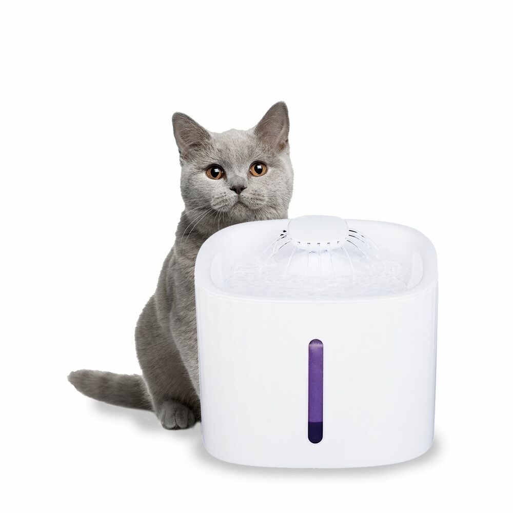 Pet Water Fountain Dispenser LED USB