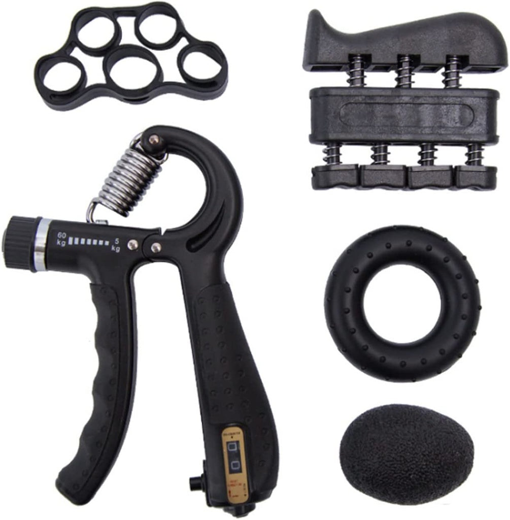 5 in 1 Hand Grips, Adjustable Hand Grip Strengthener Kit with Carry Bag