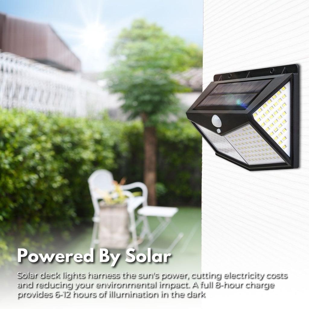 4 Packs Solar LED Lights with 3 Light Modes (Black