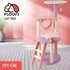 101cm Galaxy Plush Cat Condo Cat Tree Pink Purple