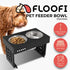 Elevated Pet Feeder Food Water Double Bowl Adjustable Height Raised Stand