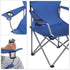 Set of 2 Folding Camping Outdoor Chairs Blue