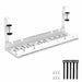 Retractable Cable Management Tray - No Drilling Type (White)