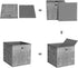 Storage Boxes 6 packs Non-Woven Fabric Grey