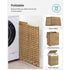 Synthetic Rattan Laundry Basket 90L Natural LCB51NL