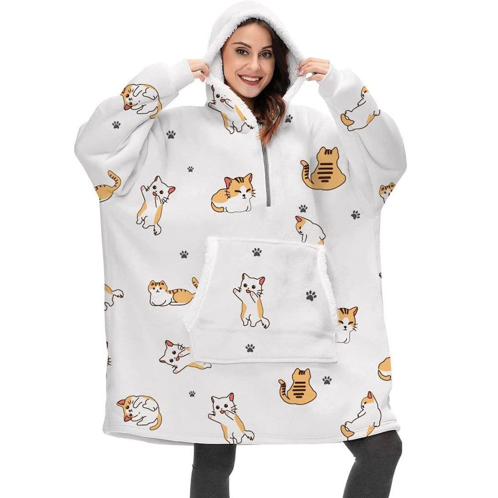 GOMINIMO Hoodie Blanket Adult (Cat)