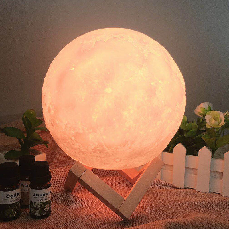 Multi-Colored Moon Lamp 18cm