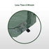 Inflating Camping Mat with Pillow - Army Green