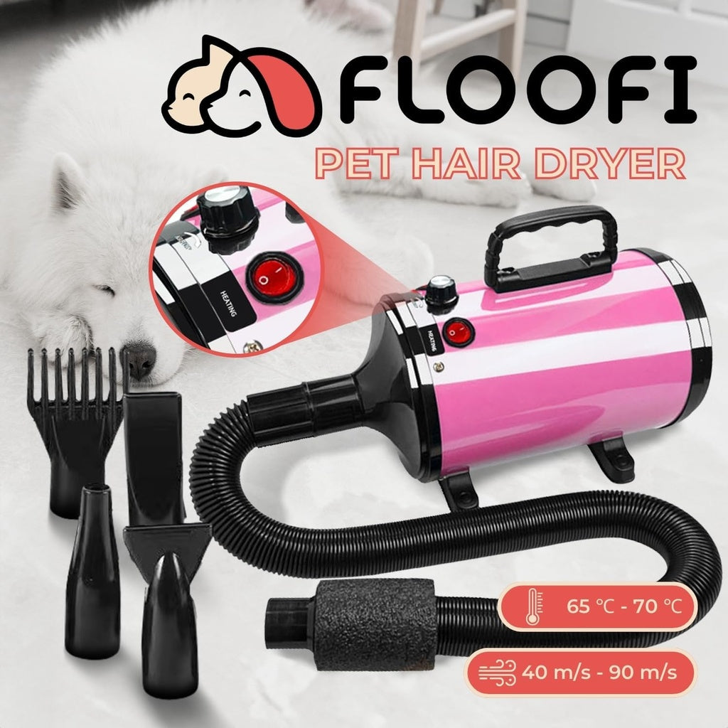 Pet Hair Dryer Advance Button Version Pink