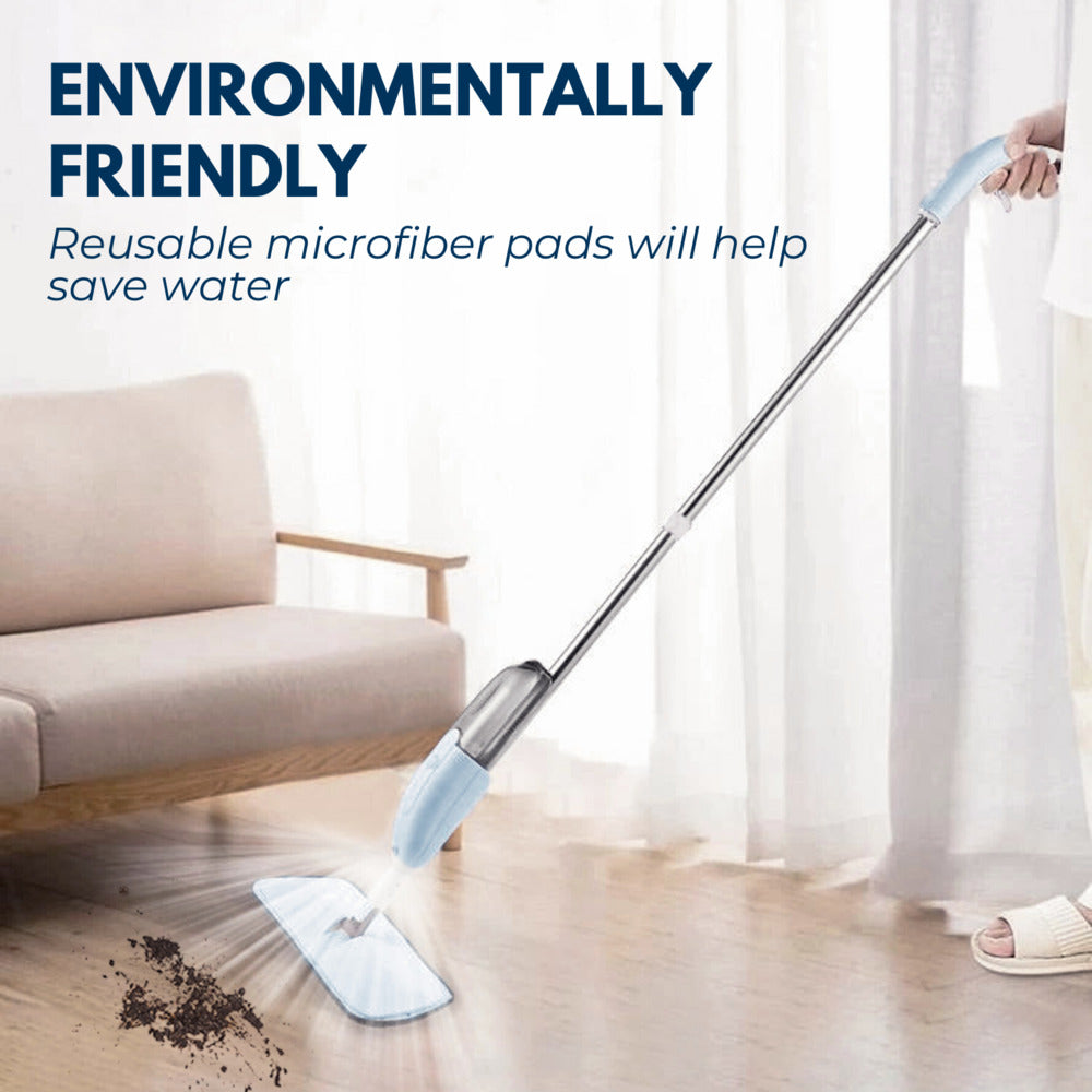 Micro-fibre Spray Mop Set with 1 Pad (Blue)