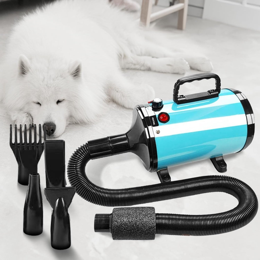 Pet Hair Dryer Advance Button Version Blue