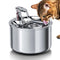 2L Stainless Steel Pet Water Fountain for Cats and Small Dogs