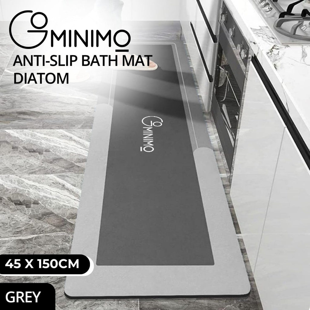 Anti-Slip Bath Mat Diatom 45*150cm (Gray)
