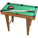 69cm Mini Pool Game Table with 2 Sticks (Wooden and Green)