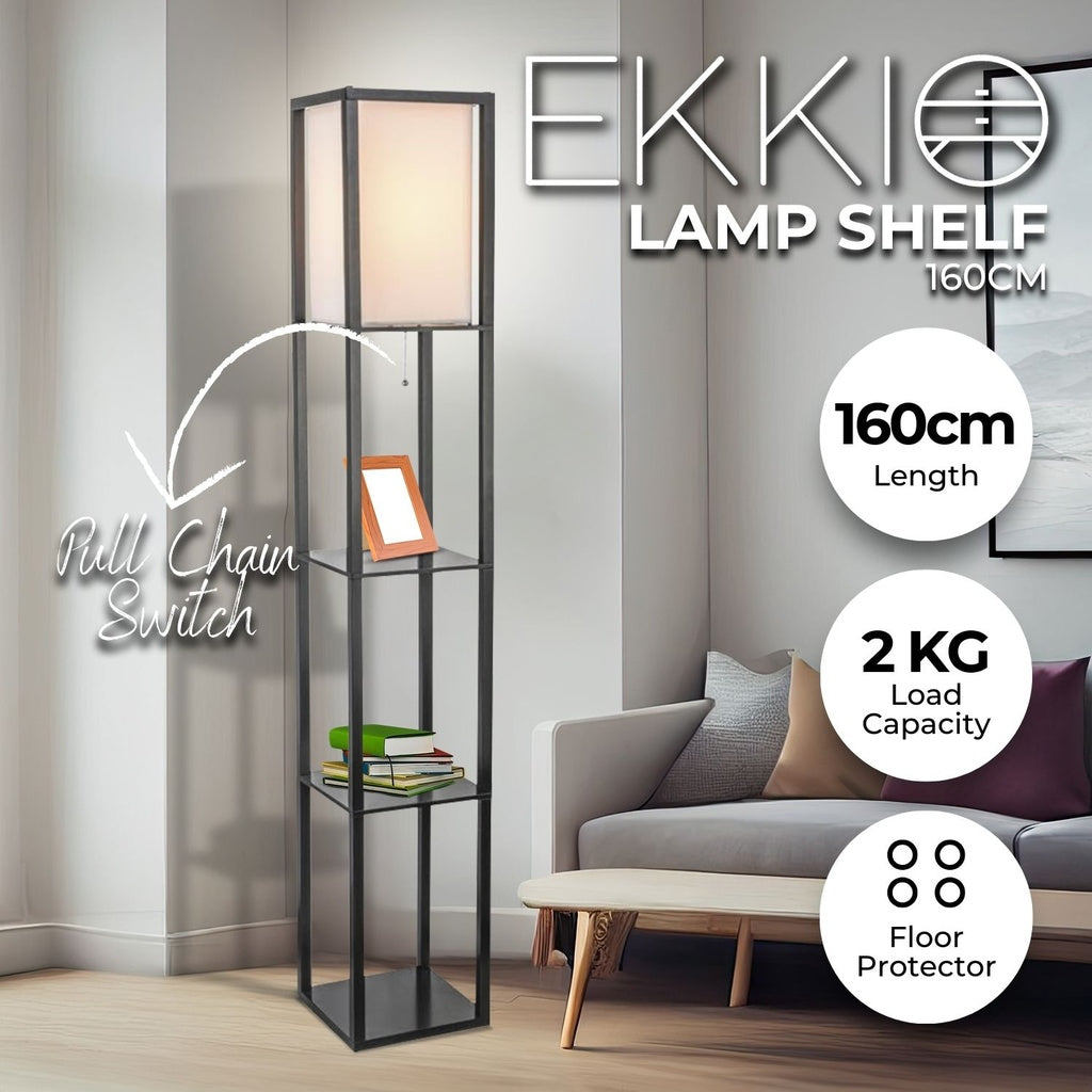 Floor Vintage Lamp Shelf 160CM (Black) EK-FLS-100-MY