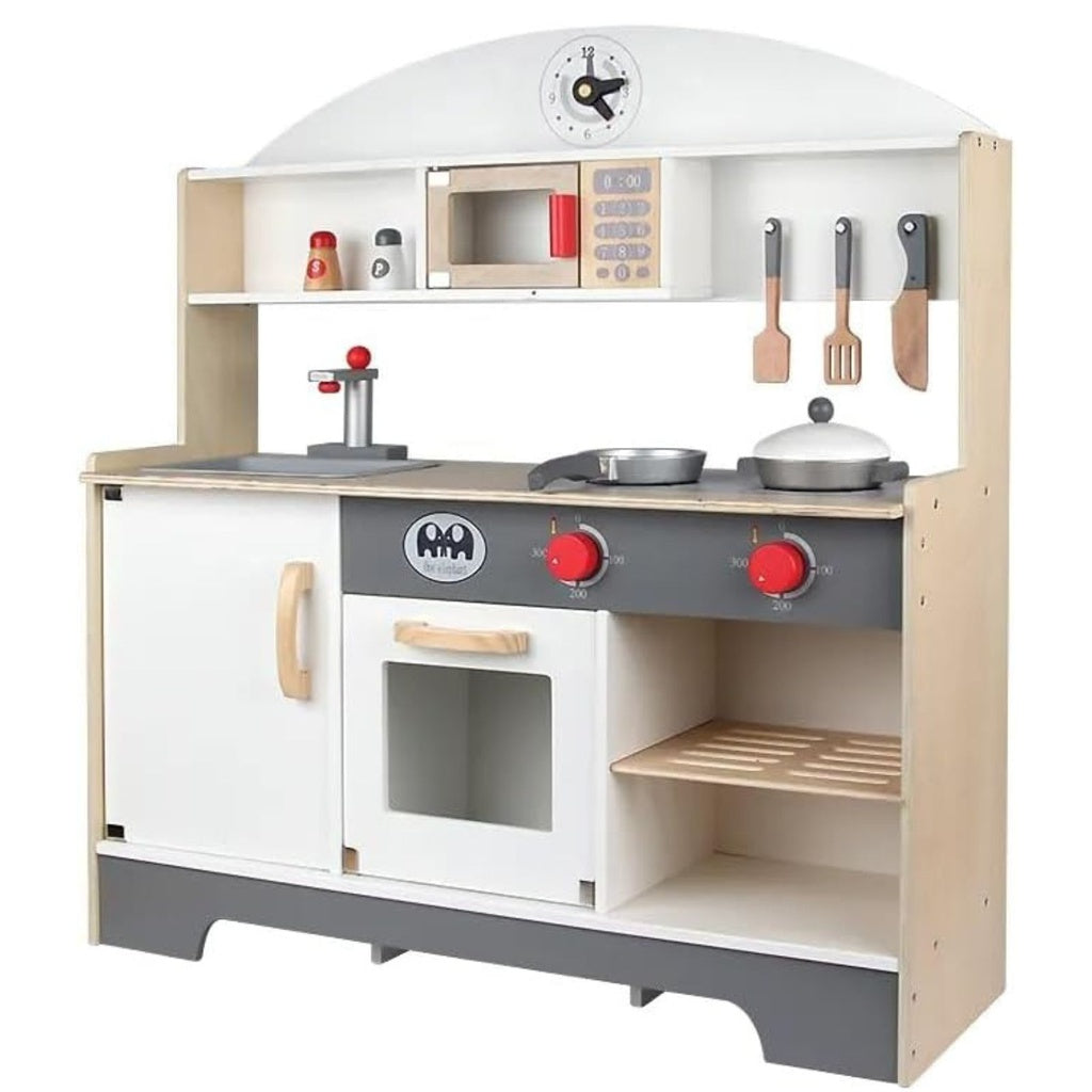 Wooden Kitchen Playset for Kids (Minimalist) EK-KP-100-MS