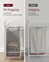 Laundry Hamper with Shelf and Pull-Out Bags 2 x 46L White