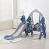 Kids Slide and Swing Set with Basketball Hoop (blue Dinosaur)