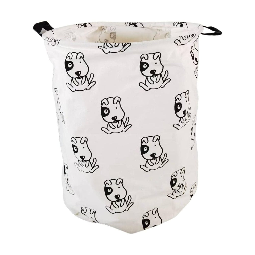 Laundry Basket Round Foldable (Dog)