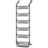 6 Tier Adjustable Baskets Over the Door Pantry Organizer (Black)